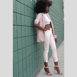Pink Cropped dress pants Size 10 H&M